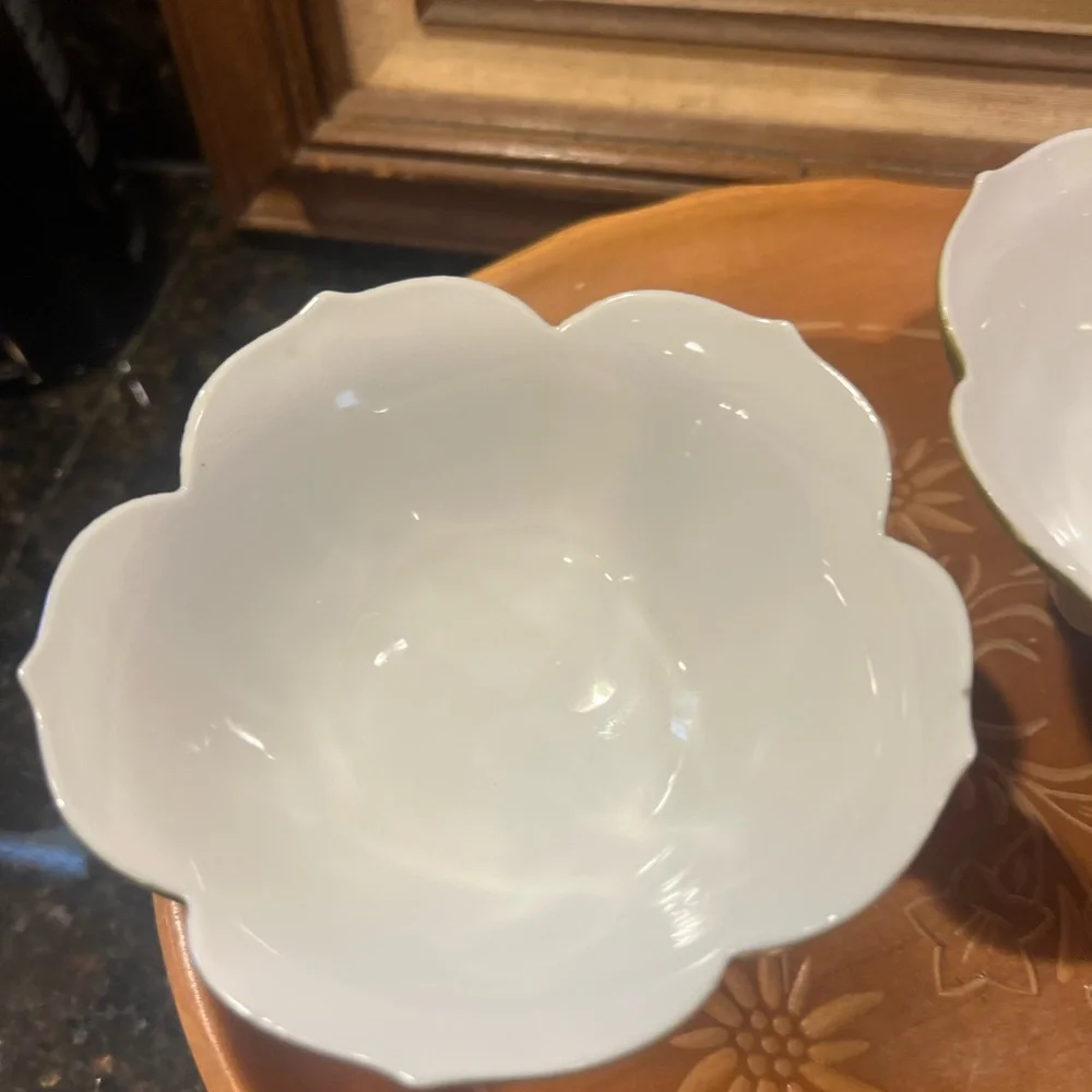 VTG Japanese Lotus Rice Bowls (x2)